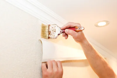 Pose de papier peint à Baudonvilliers — revêtements muraux et toiles de verre